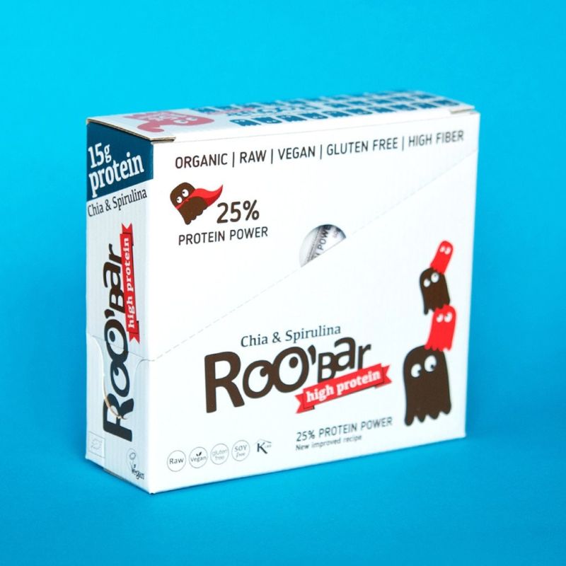 Roo'Bar Protein - Chia & Spirulina