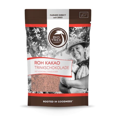 Drinking chocolate - Tru Ra Cocoa Powder and Coconut Blossom Sugar - Big Tree Farms