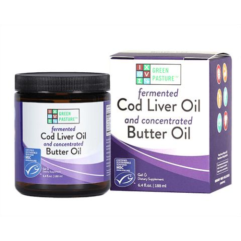 Butter Oil & Fermented Cod Liver Oil Blend (Gel) - Green Pasture