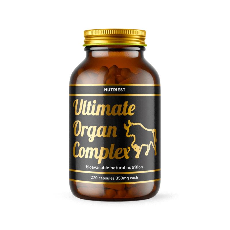 Ultimate Complex (Leber, Herz, Niere, Milz, Thymusdrüse), gefriergetrocknet, gras-gefüttert (schwarzes Etikett)