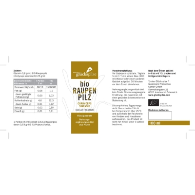 Cordyceps sinensis Flüssigextrakt (alkoholfrei)