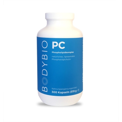 Phosphatidyl Choline (1300 mg) - liposomaler Phospholipidkomplex - aktives PC Kapseln - BodyBio