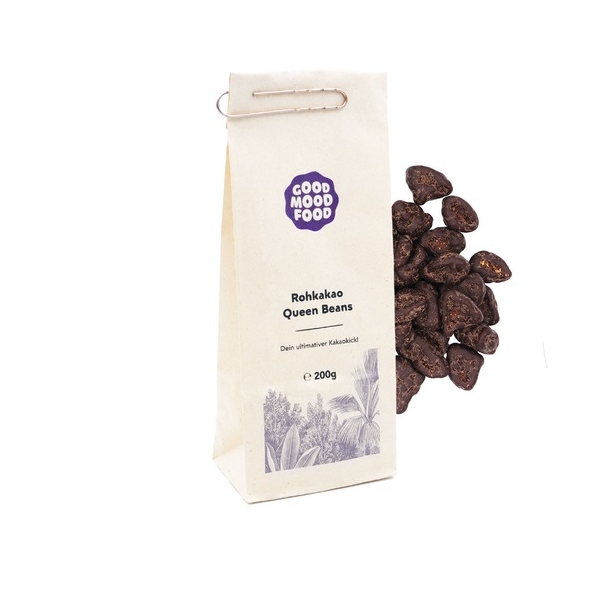 Fave di cacao con polpa e ricoperte di cioccolato - Queen Beans di goodmoodfood