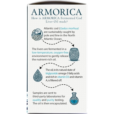 Armorica - Kapsułki z Fermentowanym Wątróbkowym Olejem z Dorsza