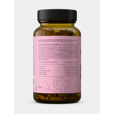 Cerebro y hígado de res (alimentados con pasto) de Nutriest